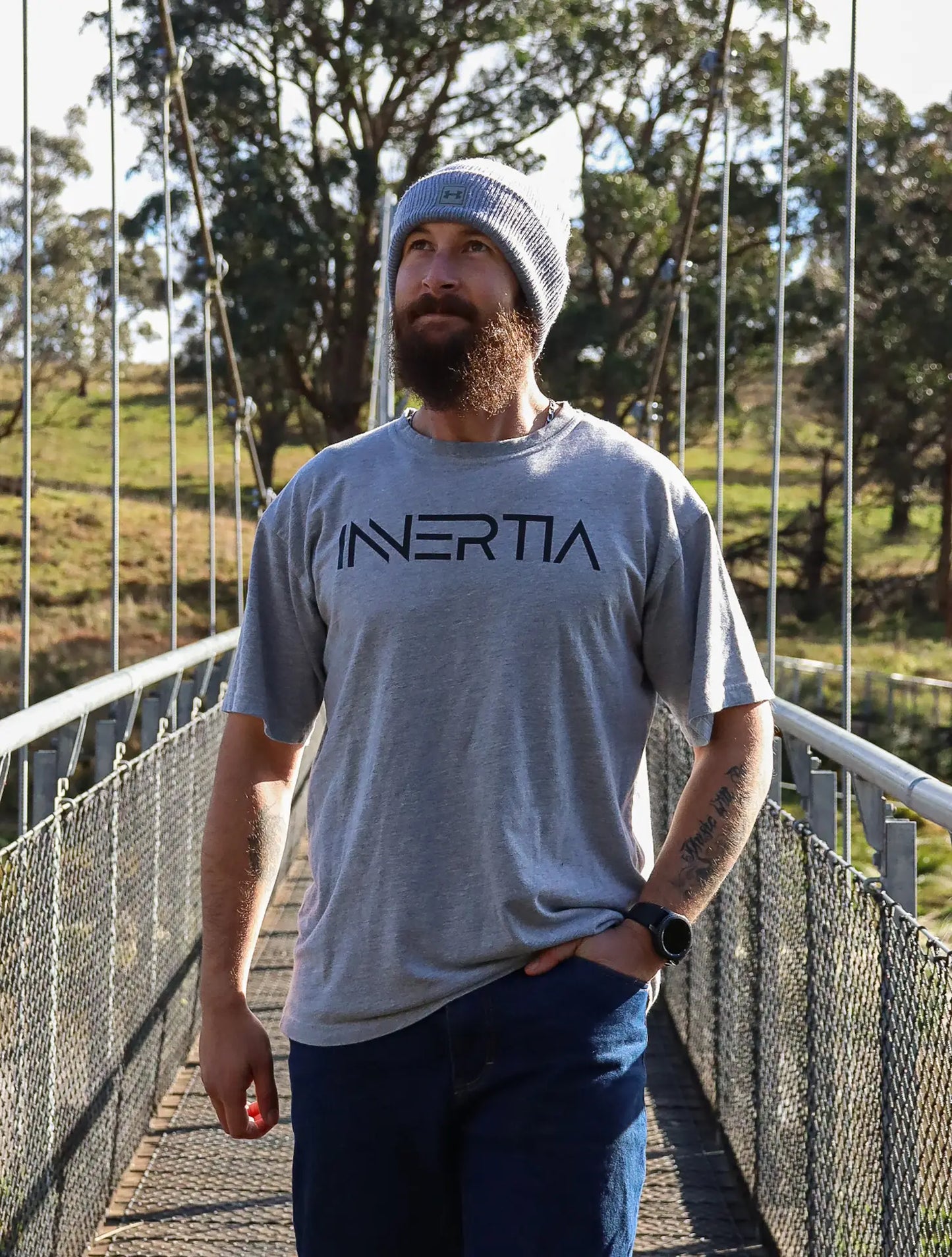 'Innertia' Tee (Heather Grey) image 0