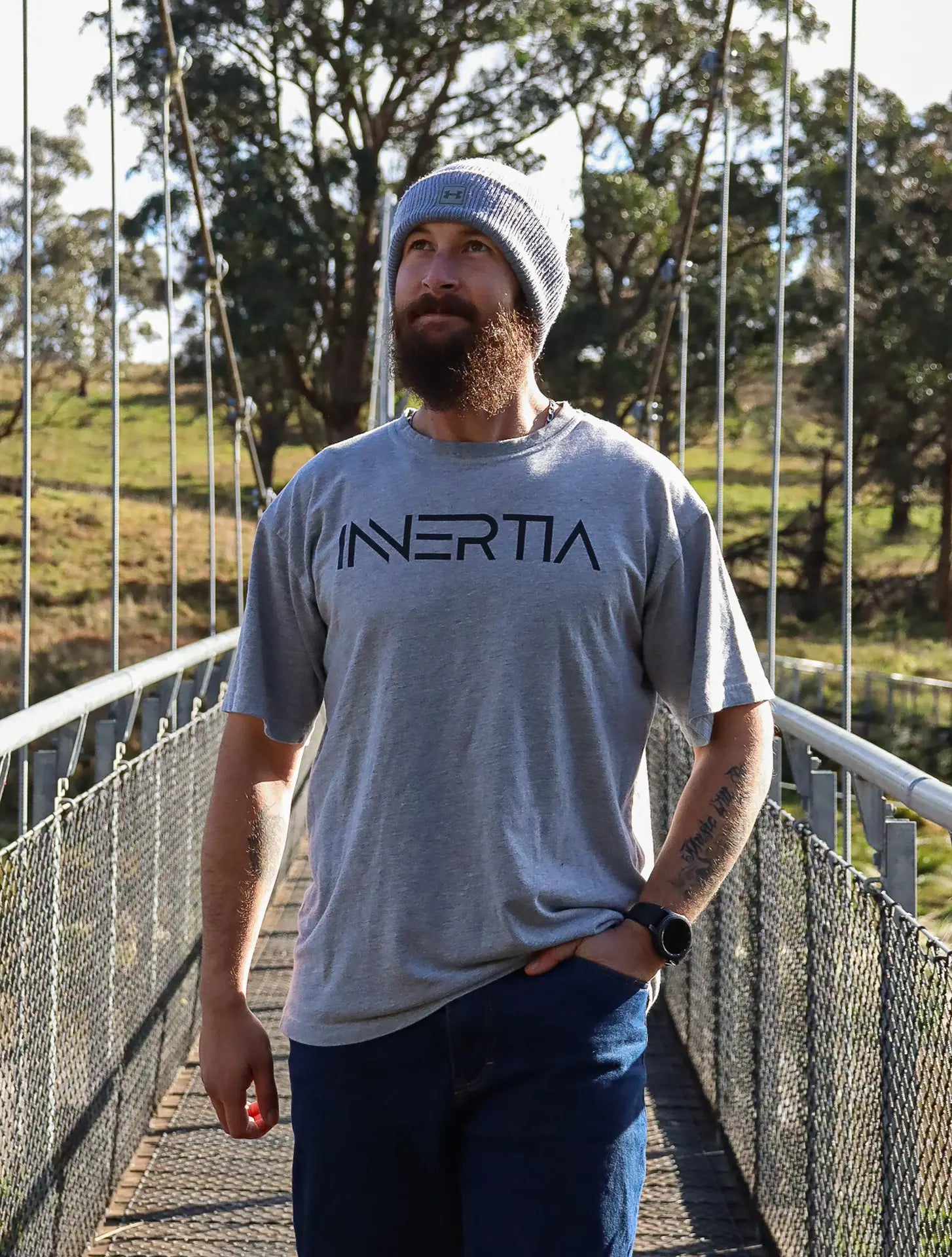 'Innertia' Tee (Heather Grey) image 0
