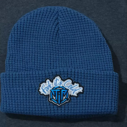 'Fark it's Cold' Beanie - Slate Blue image
