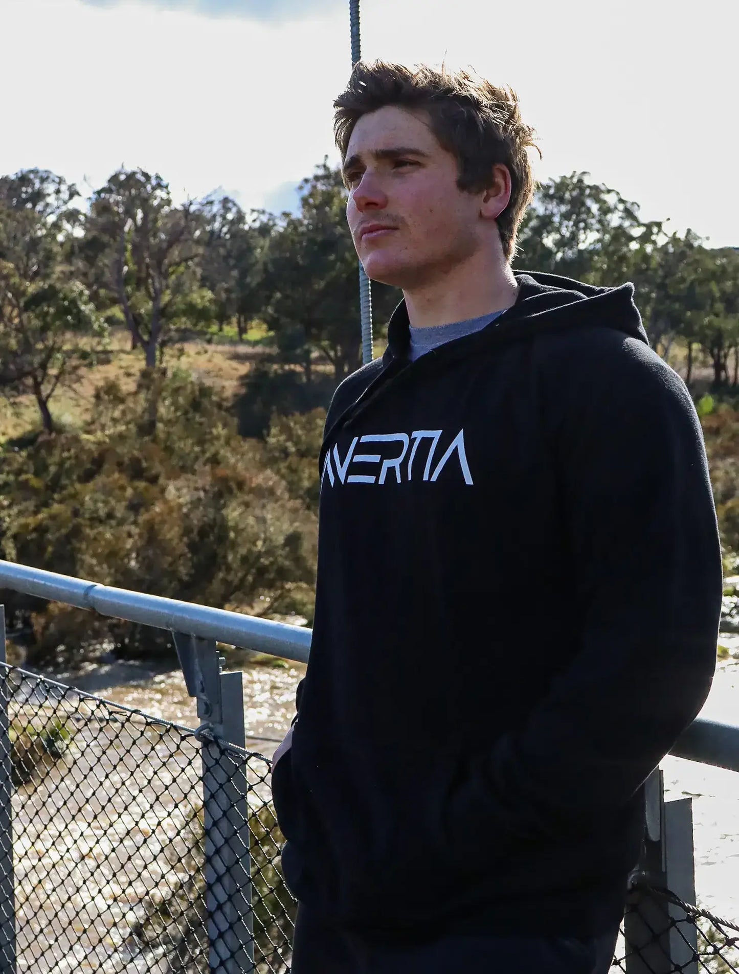 'Innertia' Hoodie (Black) image 1