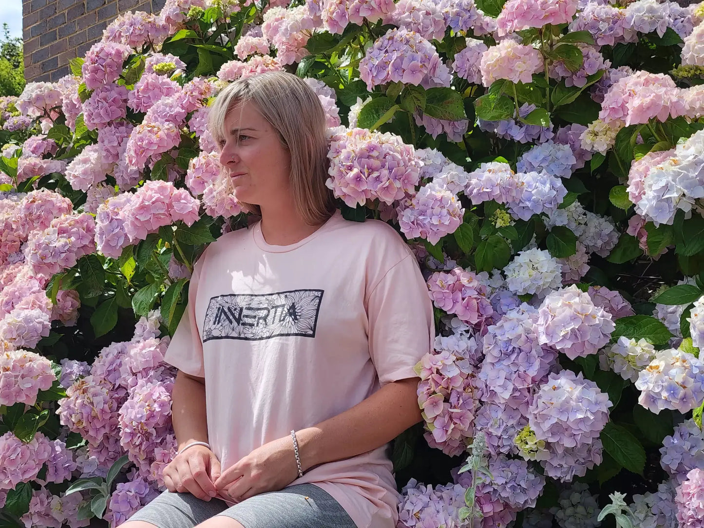 Floral Tee (Pale Peach) image 0