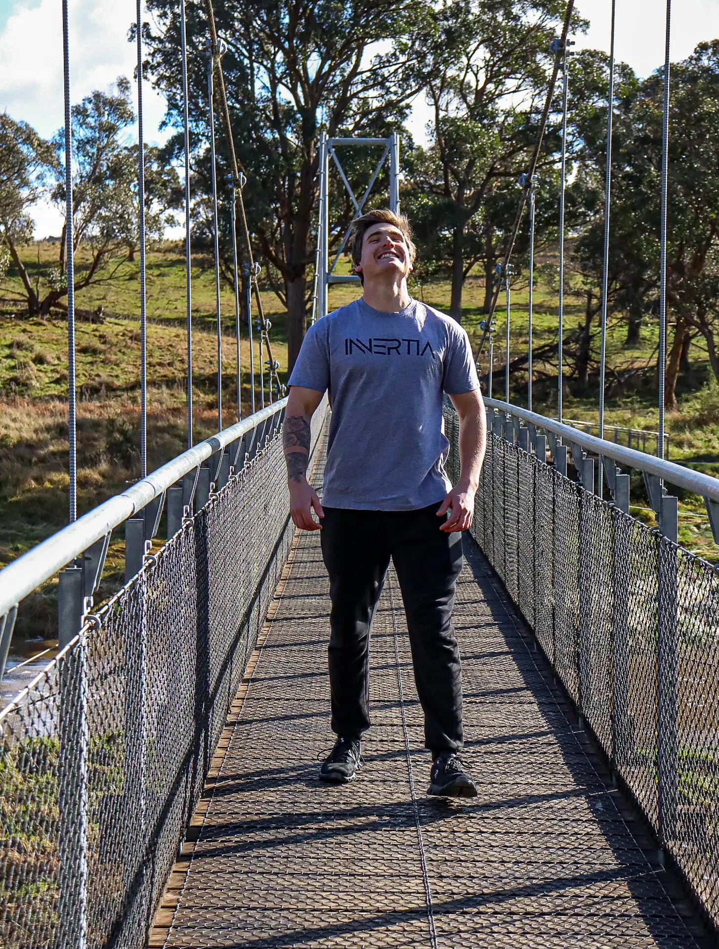 'Innertia' Tee (Heather Grey) image 4