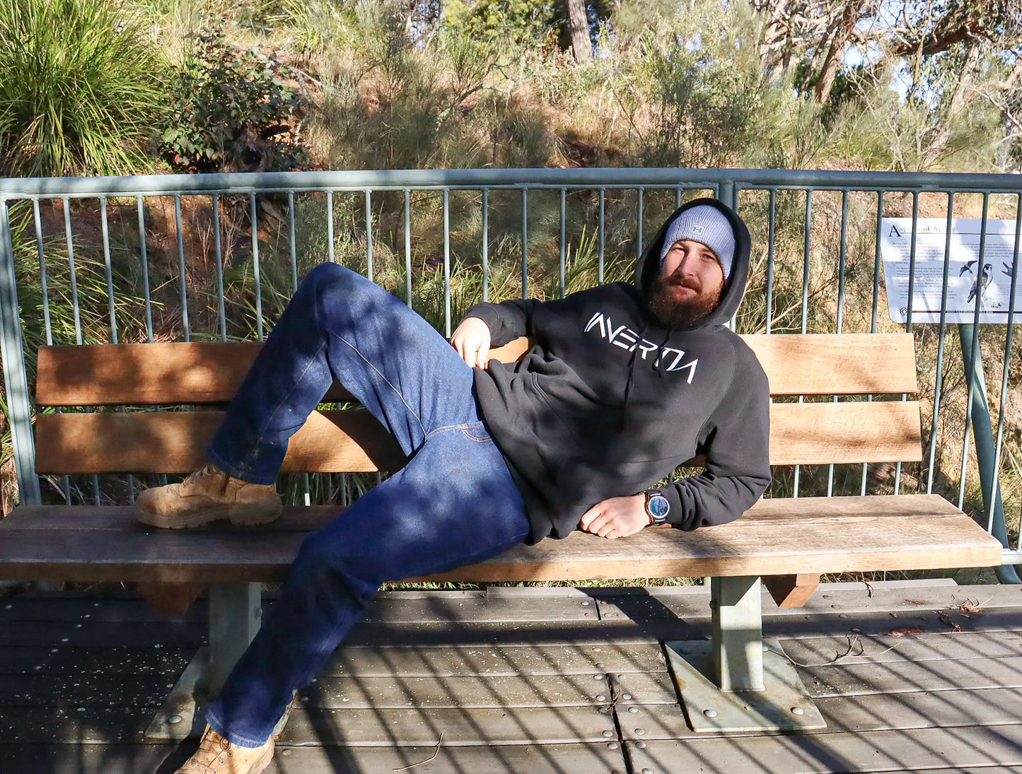 'Innertia' Hoodie (Black) image 3